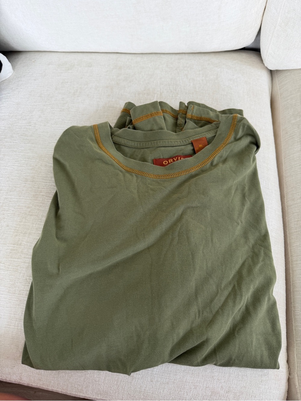 Orvis Olive Crewneck long sleeve